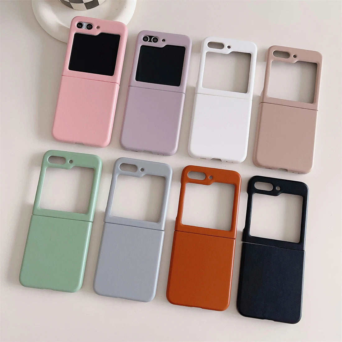 Leather Phone Case For Samsung Galaxy Z Flip