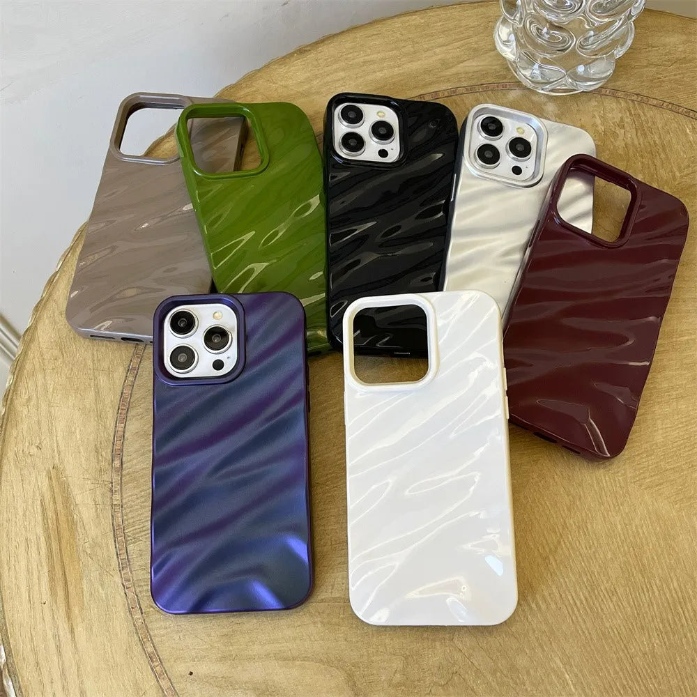 Luxury Wave Pattern Glossy Case