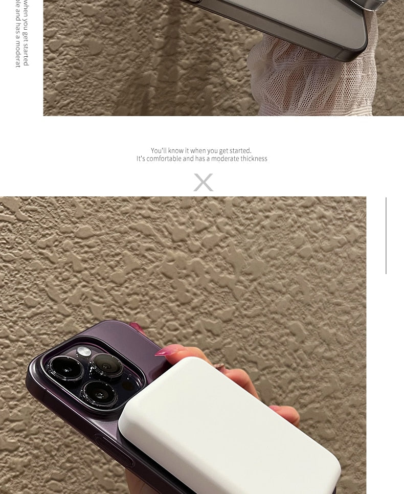 Matte Magsafe Wireless Charge Case for iPhone 15 14 Plus 13 12 Pro Max Cover