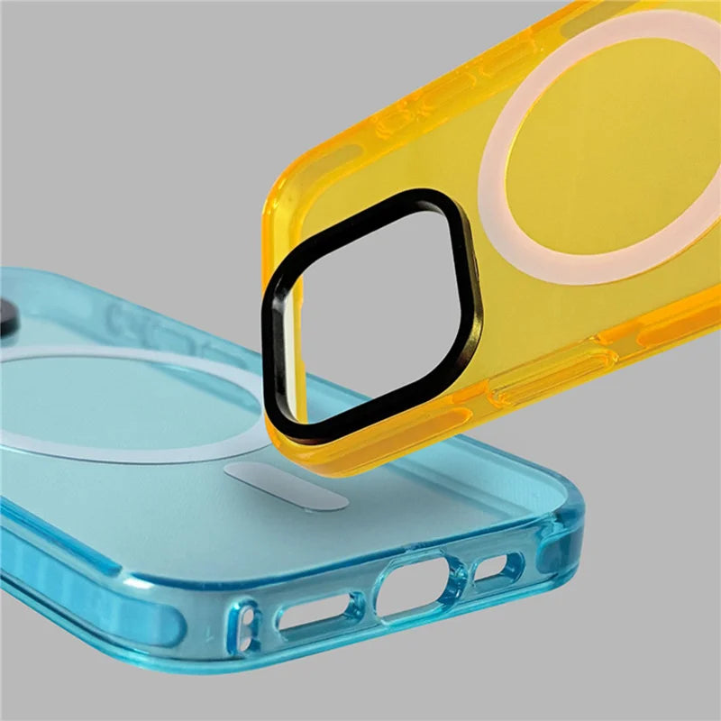 Neon Color Clear Magsafe Case for iPhone