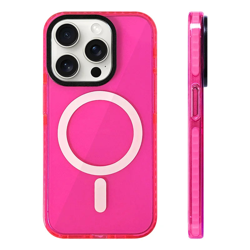 Neon Color Clear Magsafe Case for iPhone