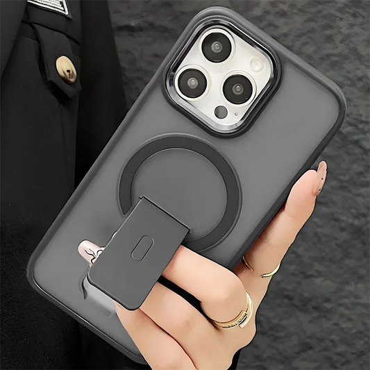 For Magsafe Magnetic Stand Invisible Support Phone Case for iPhone