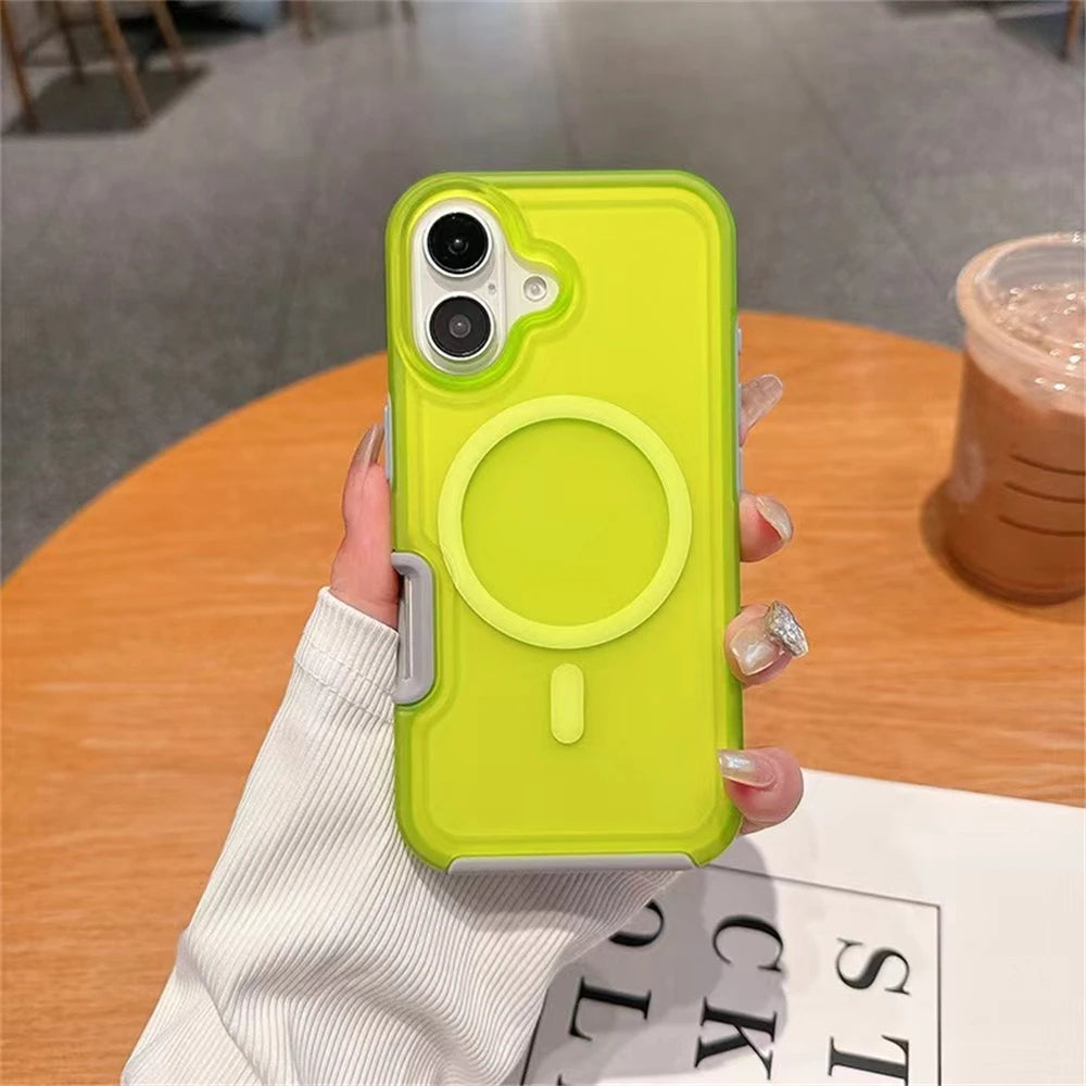 Magnetic Neon Color Matte Case
