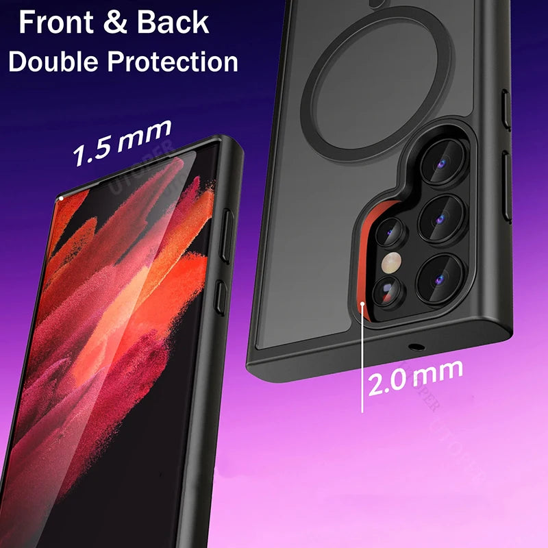 Magnetic Magsafe Matte Shockproof Case