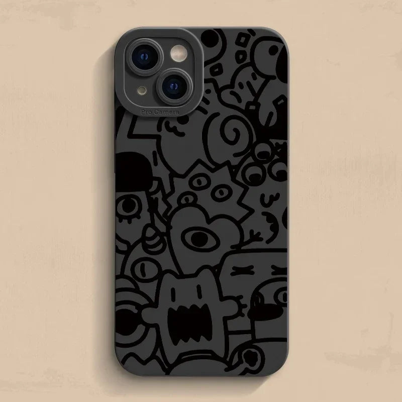 Black Silicone Phone Case
