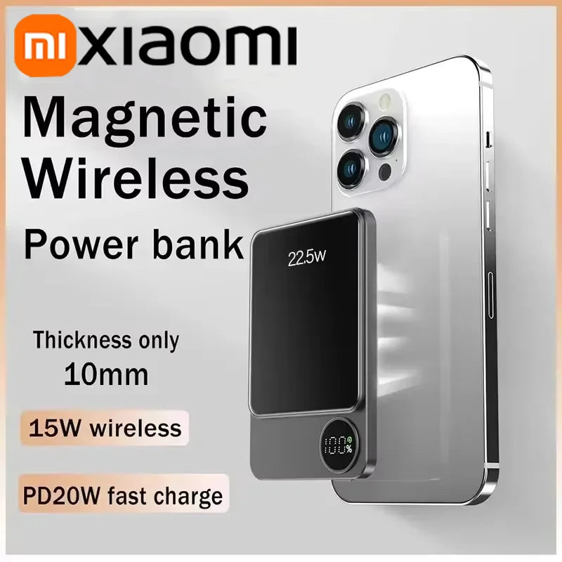Magnetic Wireless Power Bank Fast Charger For Magsafe Portable