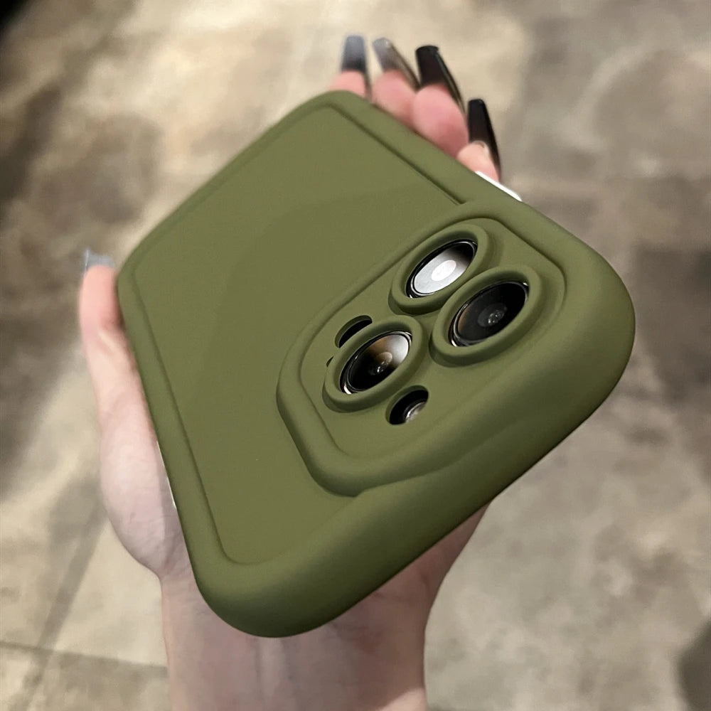 Matte Soft Liquid Silicone Phone Case