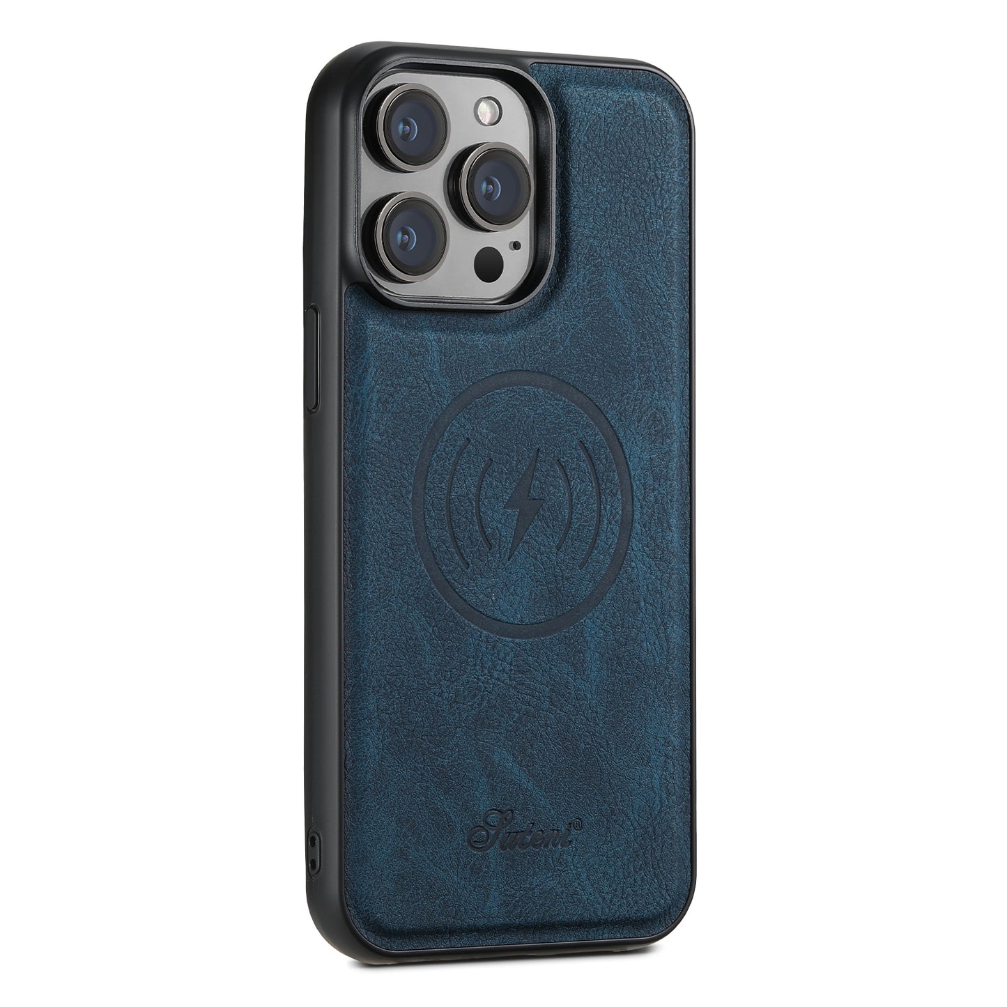 iPhone 15 14 13 12 Magnetic MagSafe Card Holder 2 in 1 Leather Phone Case