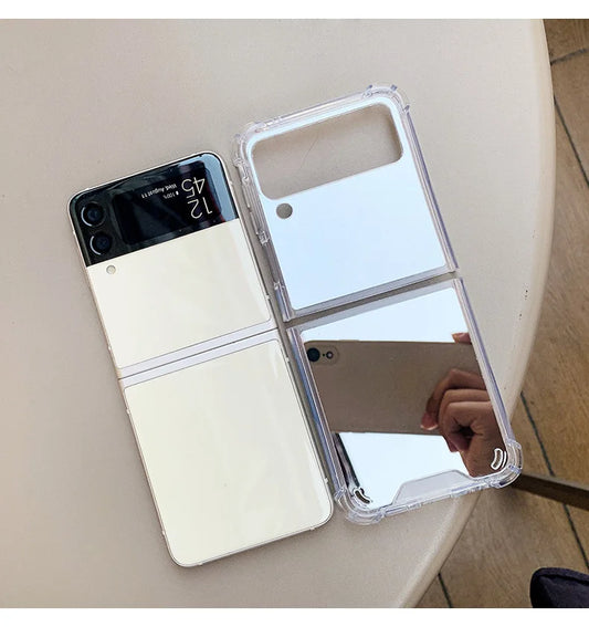 Z Flip 3 4 5 Make Up Mirror Case Samsung Galaxy Z Flip 5 4 3 Flip4 Flip3 flip5 Hard Cover