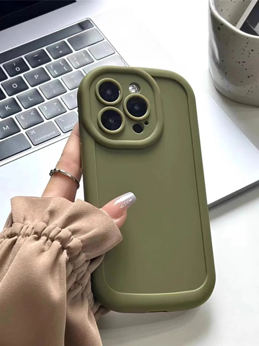 Matte Soft Liquid Silicone Phone Case