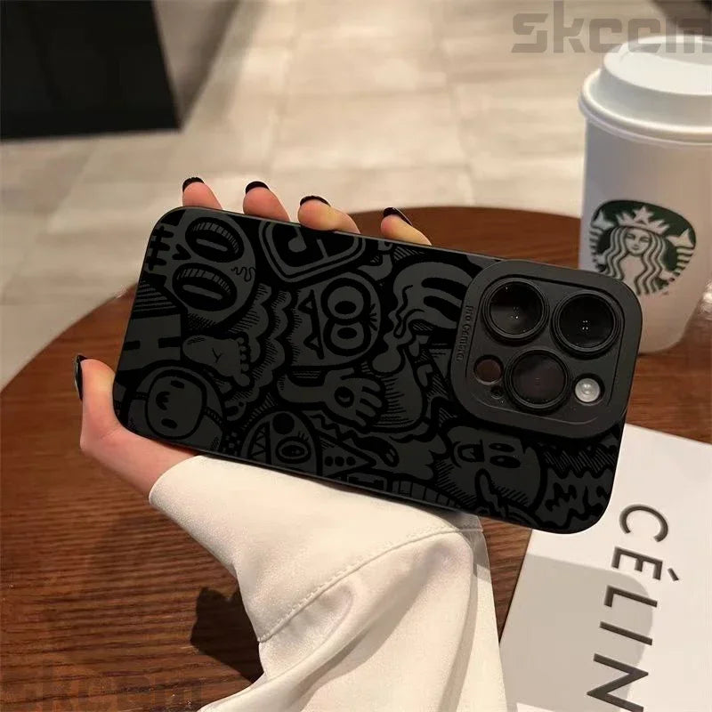 Black Silicone Phone Case