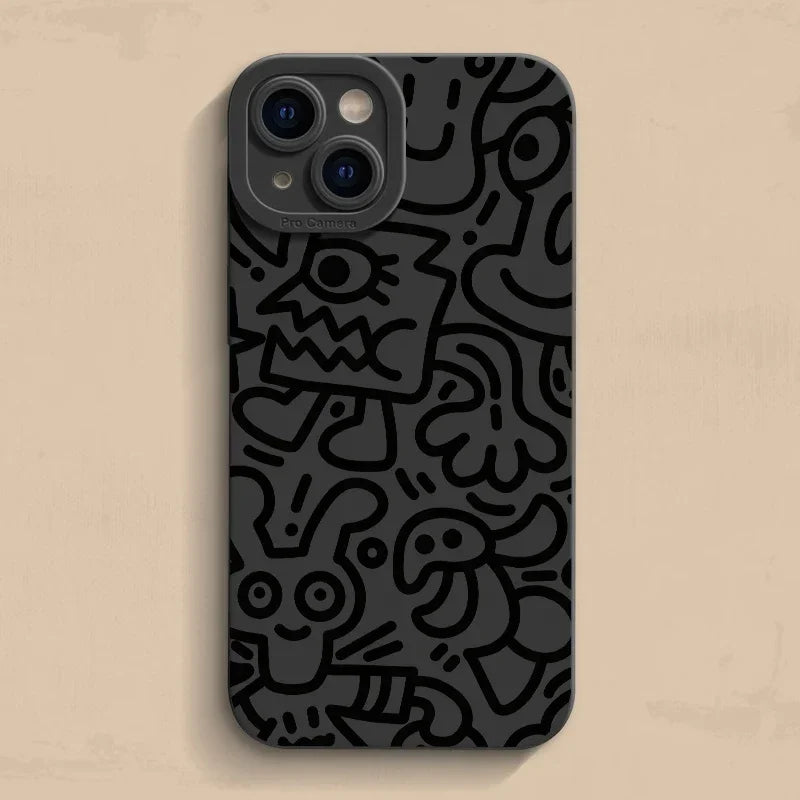 Black Silicone Phone Case