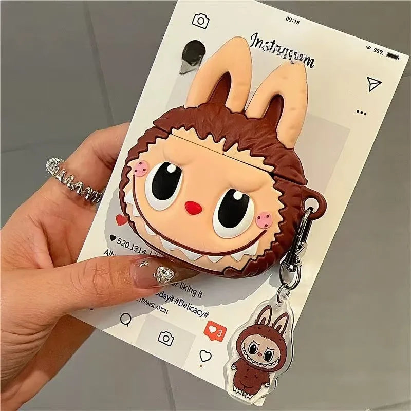 Cute Airpods Silicone Earphone Protective Case With Pendant Cover