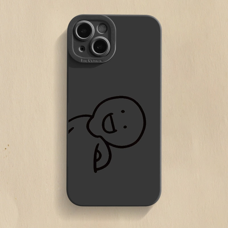 Silicone Phone Case For iPhone 14 Pro Max 15 14 13 12 Pro Plus