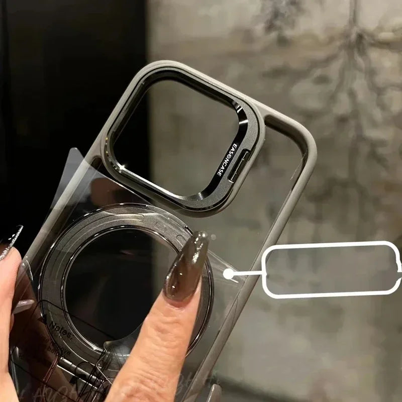 Ring Magnetic Lens Stand Phone Case