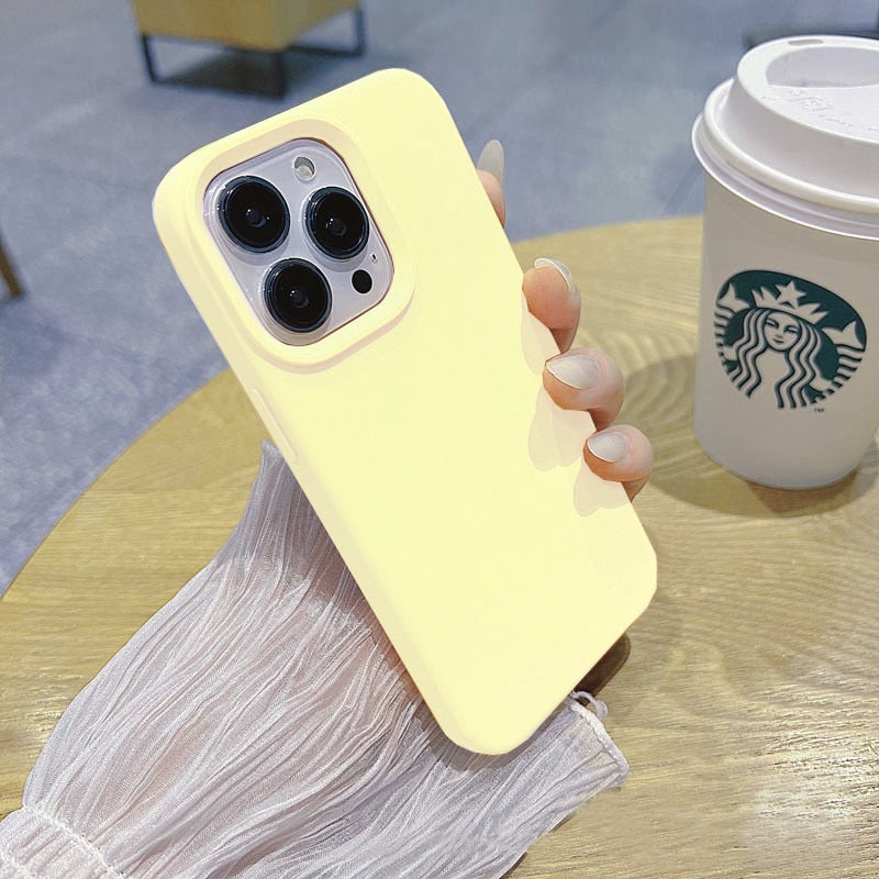 Liquid silicone phone case for iphone 13 12 pro max 14 plus case for iphone 14 pro max