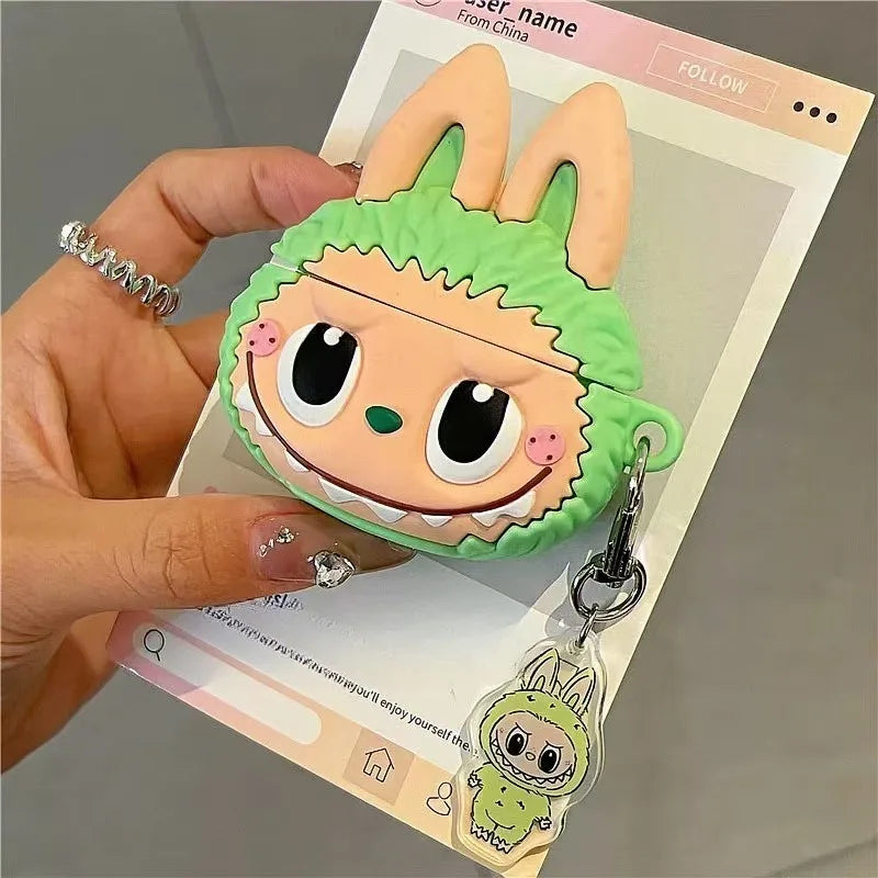 Cute Airpods Silicone Earphone Protective Case With Pendant Cover