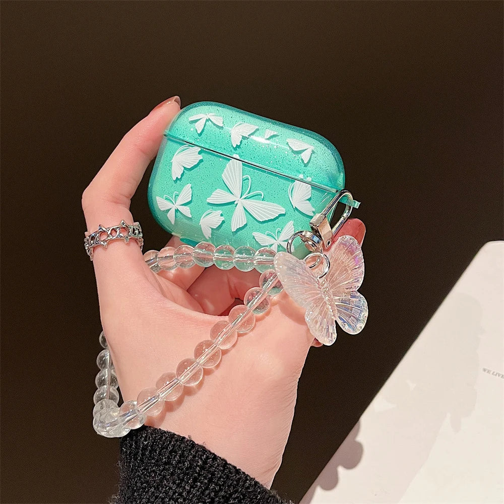 Earphone Case for Apple airpods 1/2 /3 For Airpods Pro 2nd Earphone Case With Keychain