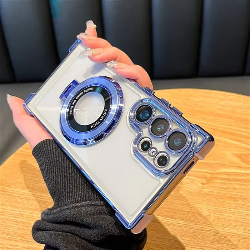 Magnetic Plating Stand Shockproof Case