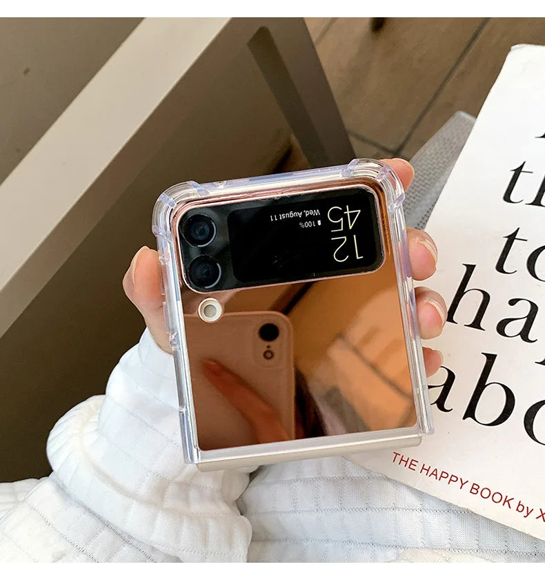 Z Flip 3 4 5 Make Up Mirror Case Samsung Galaxy Z Flip 5 4 3 Flip4 Flip3 flip5 Hard Cover
