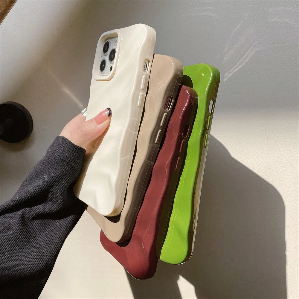 Luxury Wave Pattern Glossy Case