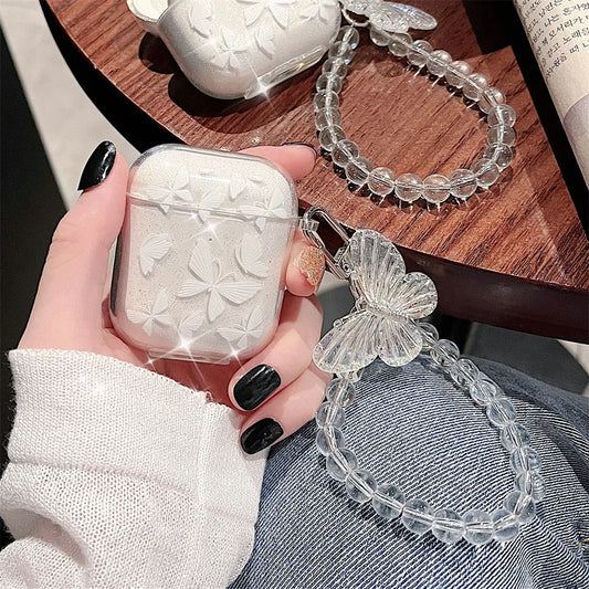 Earphone Case for Apple airpods 1/2 /3 For Airpods Pro 2nd Earphone Case With Keychain