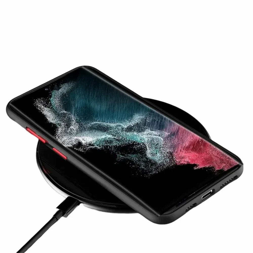 Samsung S24 S23 S22 S21 Magnetic Mobile Phone Cases Matte Protective Ultra Case