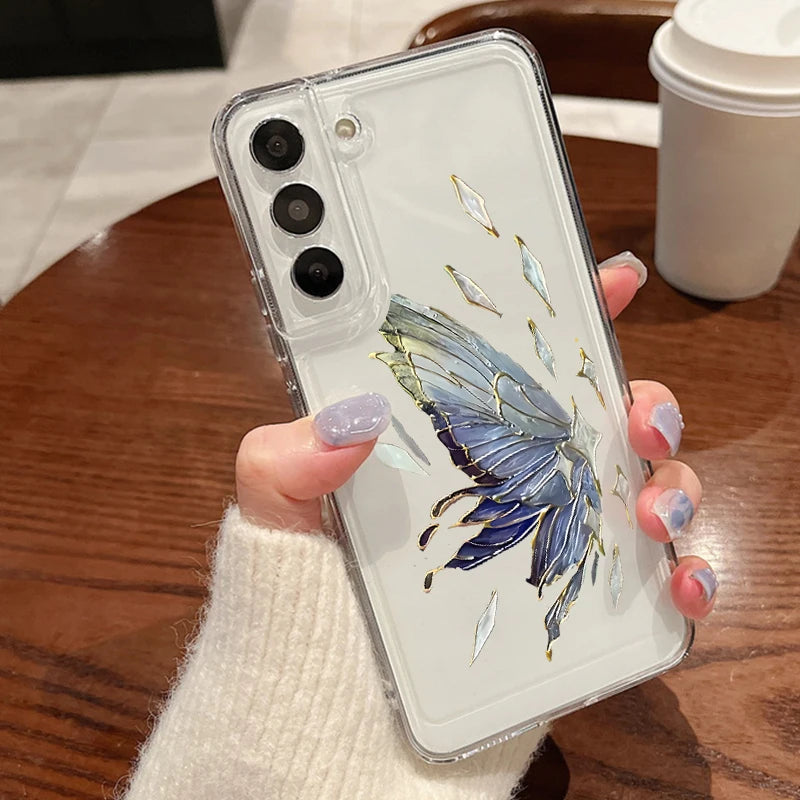 Flower Case For Samsung Galaxy Silicone Cover