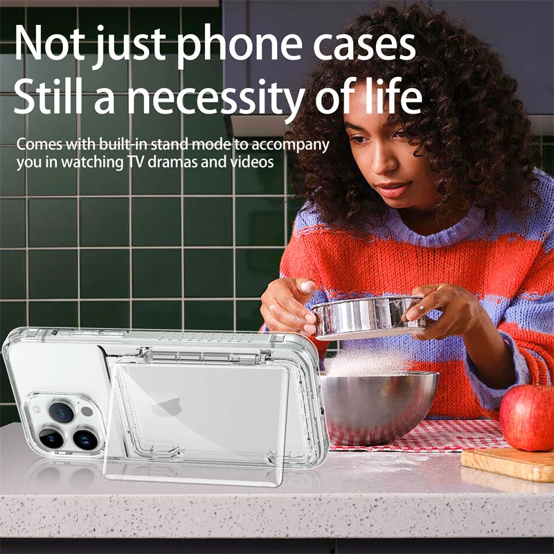 Silicone Clear Phone Case For iPhone