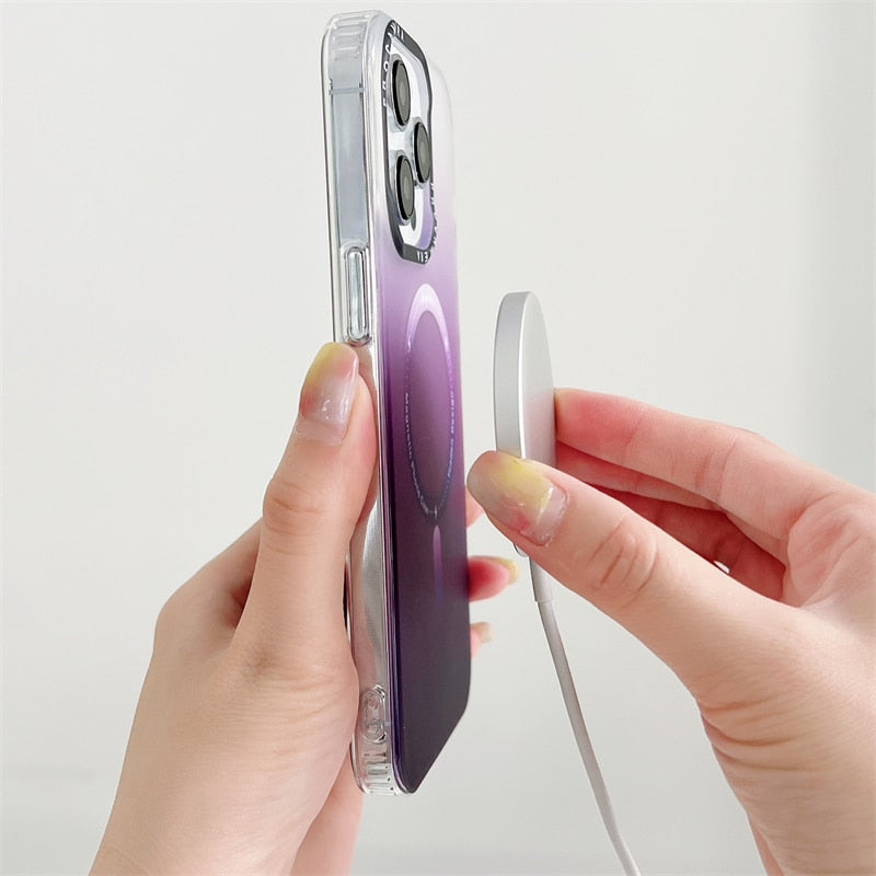 iPhone 15 14 13 12 Matte Transparent Soft Frame Shockproof Case