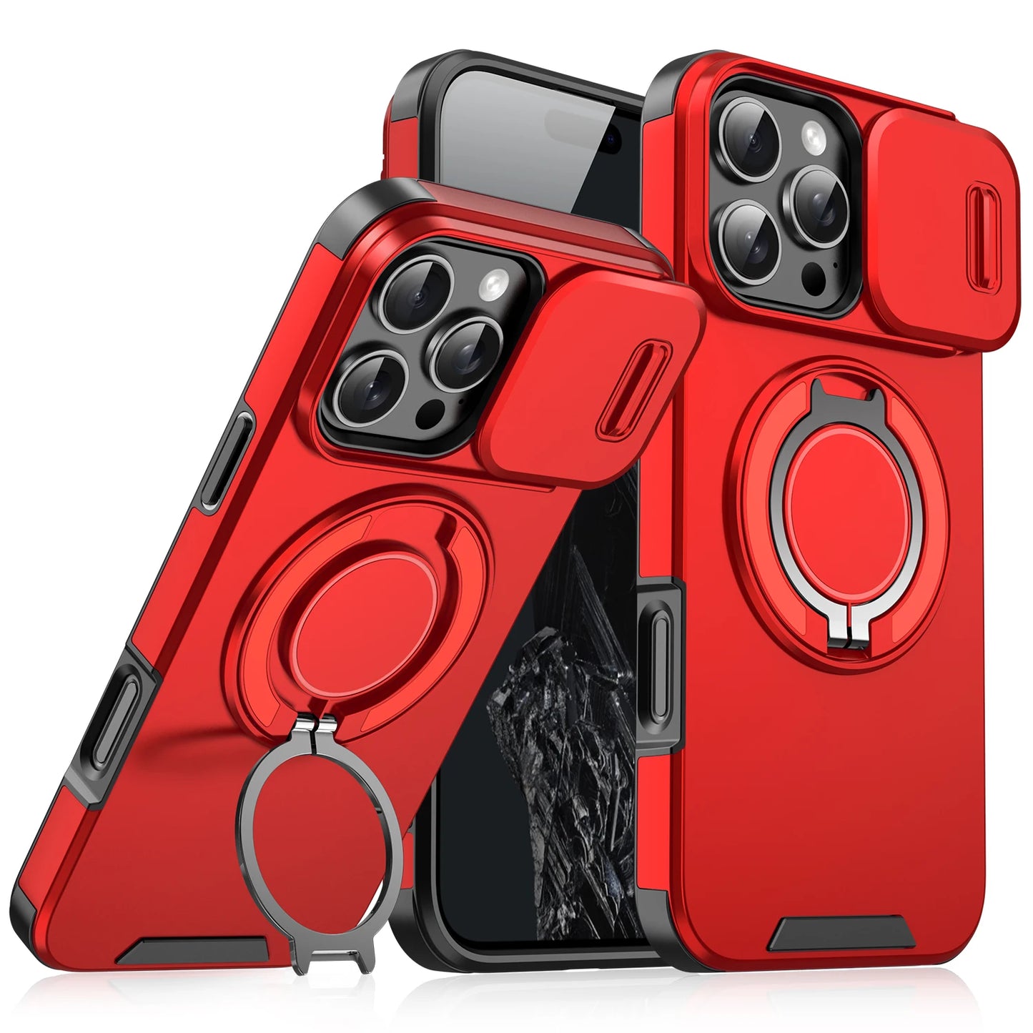 Magnetic Ring Stand Case