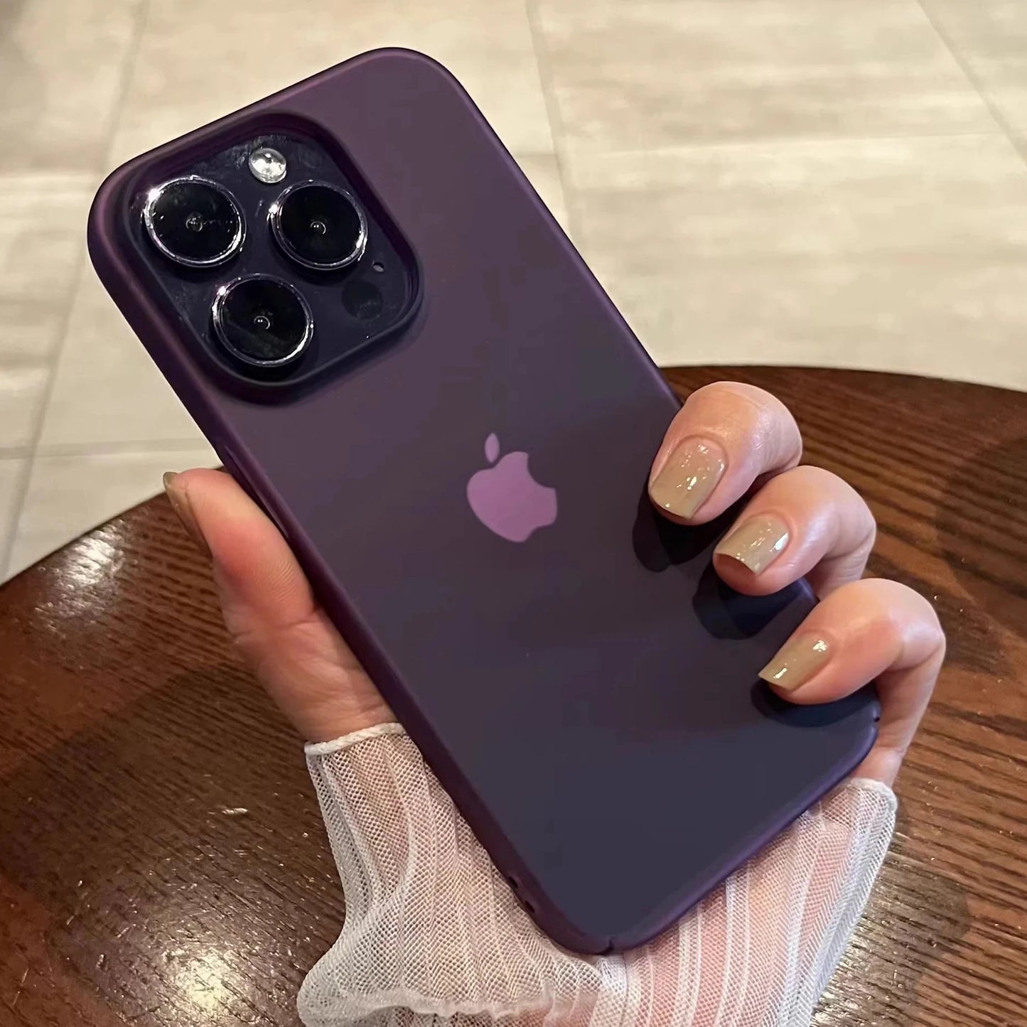 Ultra Thin Matte Hard Clear iPhone Case