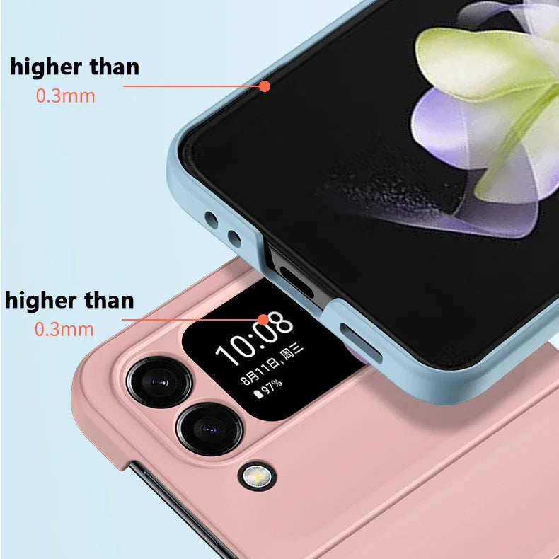 Case for Samsung Galaxy Z Flip 3 4 5 5G Flip4 Flip5 Foldable Matte Cover