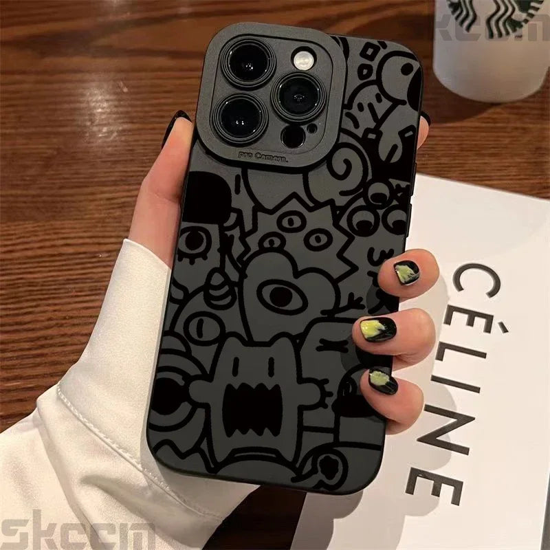 Black Silicone Phone Case