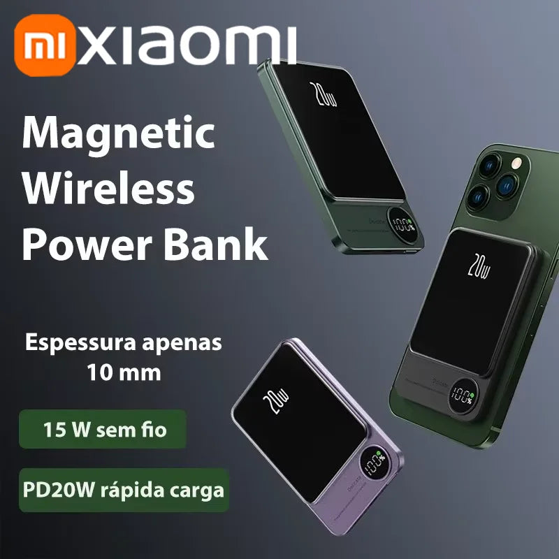 Magnetic Wireless Power Bank Fast Charger For Magsafe Portable