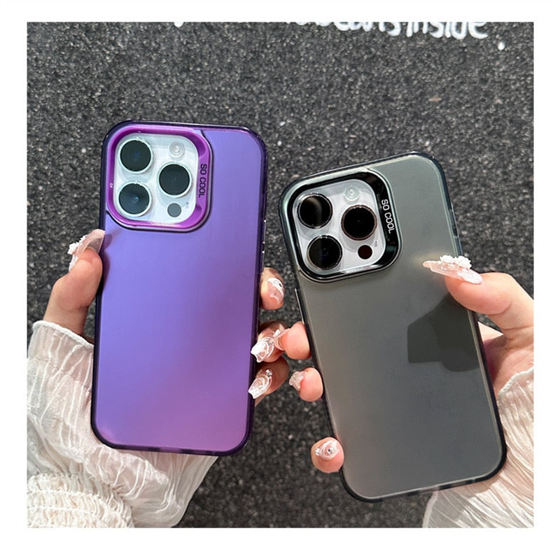 iPhone 15 14 13 12 Luxury Shockproof Gradient Phone Case