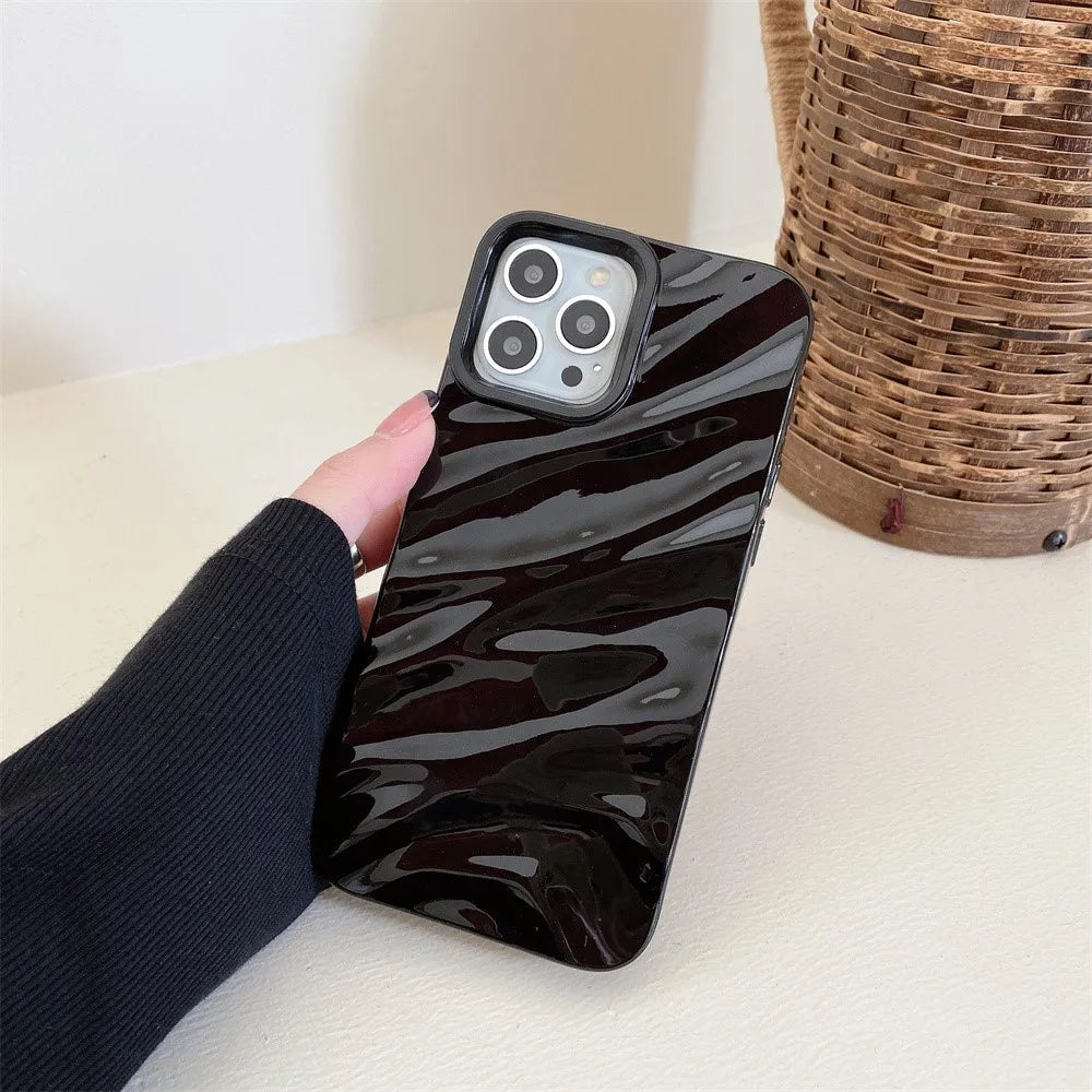 Luxury Wave Pattern Glossy Case