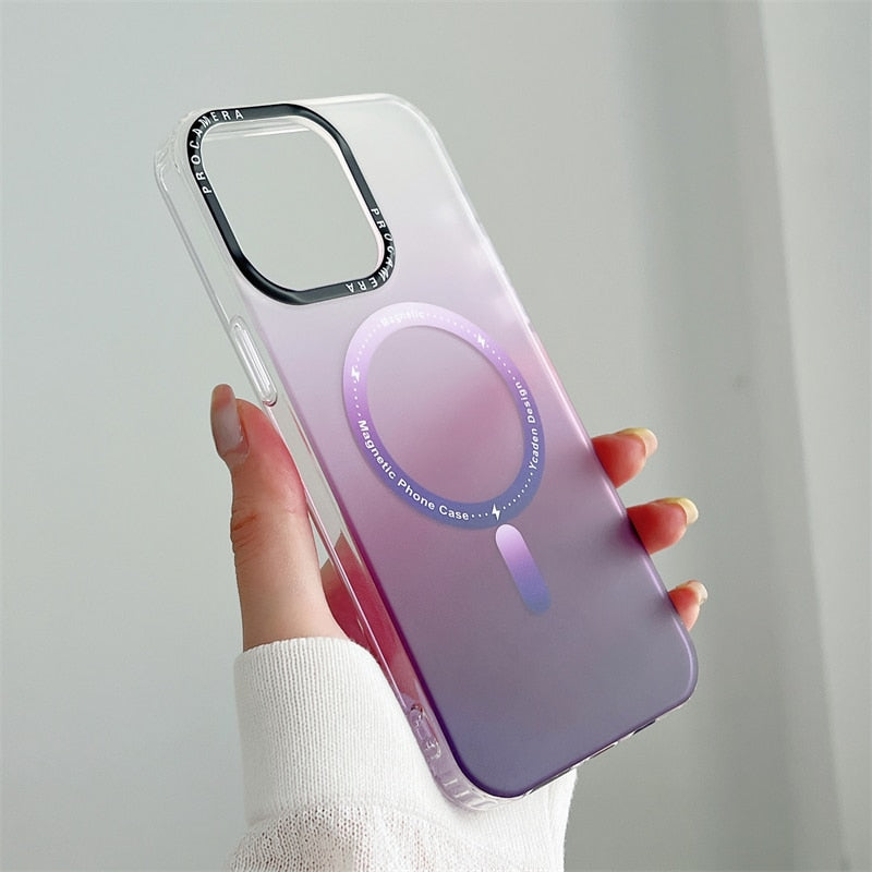 iPhone 15 14 13 12 Matte Transparent Soft Frame Shockproof Case