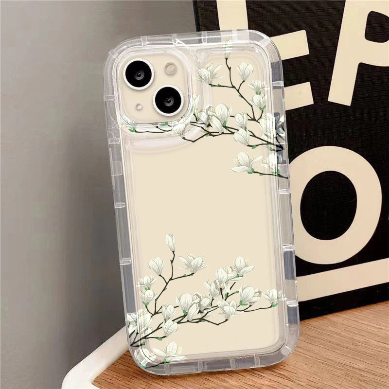 Case For iPhone Flower Cover