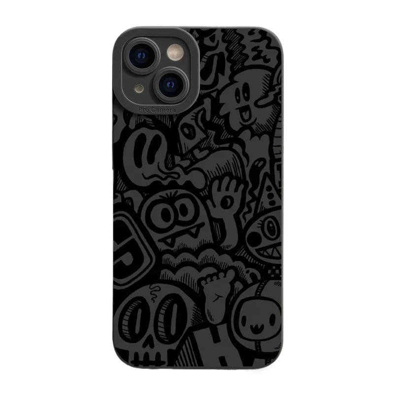 Black Silicone Phone Case