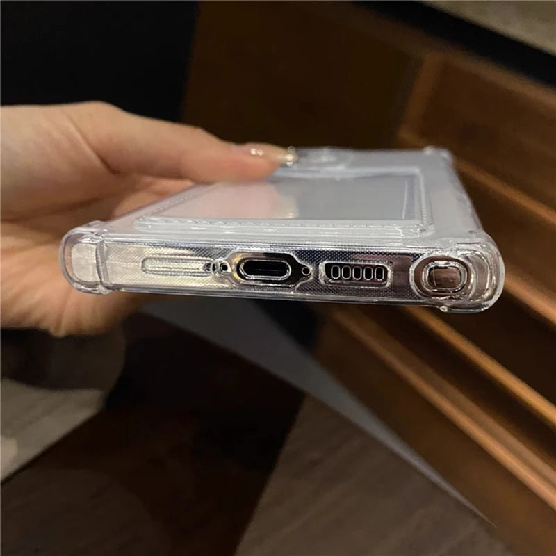 Card Holder Wallet Case For Samsung Cover