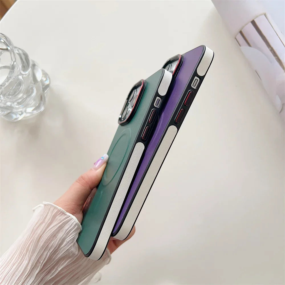 Leather Magsafe Case For iPhone Cover