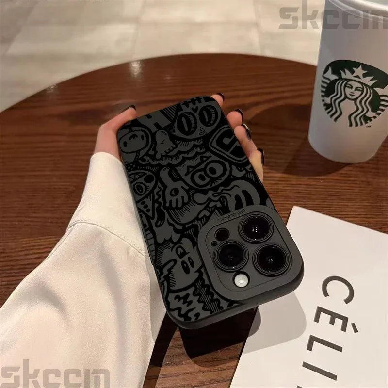Black Silicone Phone Case
