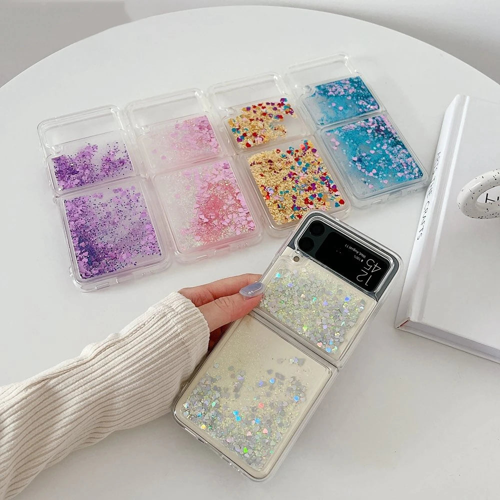 Samsung Z Flip Glitter Quicksand Case