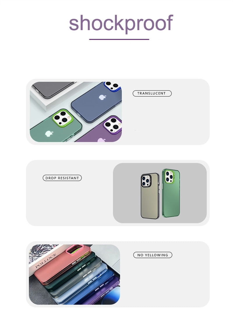 iPhone 15 14 13 12 Luxury Shockproof Gradient Phone Case