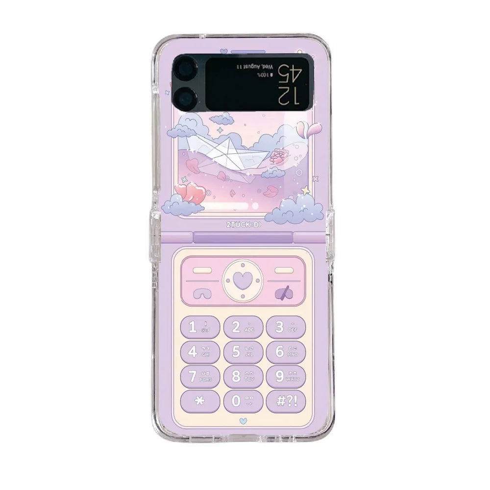 For Samsung Galaxy Z Flip 4 3 5 Bracelet Case For Samsung Z Flip4 Flip3 Zflip 5 Wrist Chain Cover