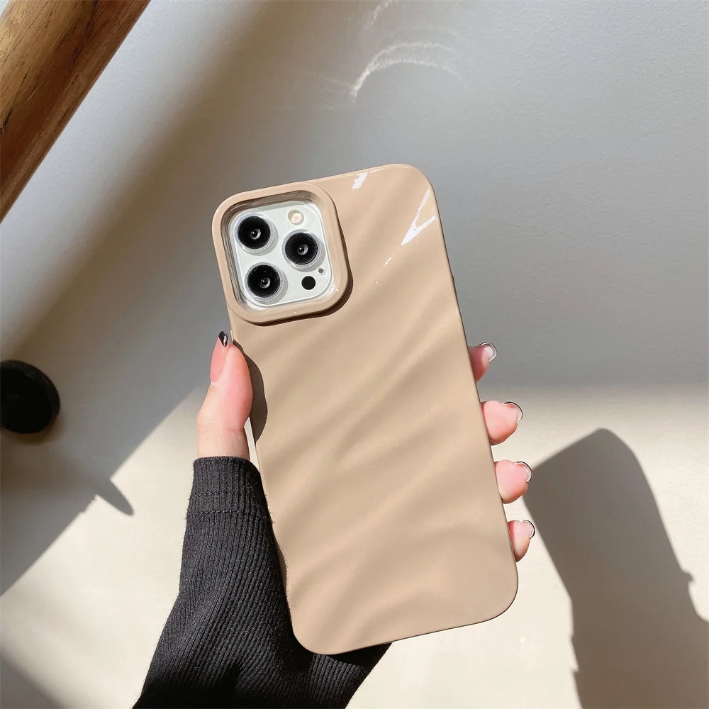 Luxury Wave Pattern Glossy Case