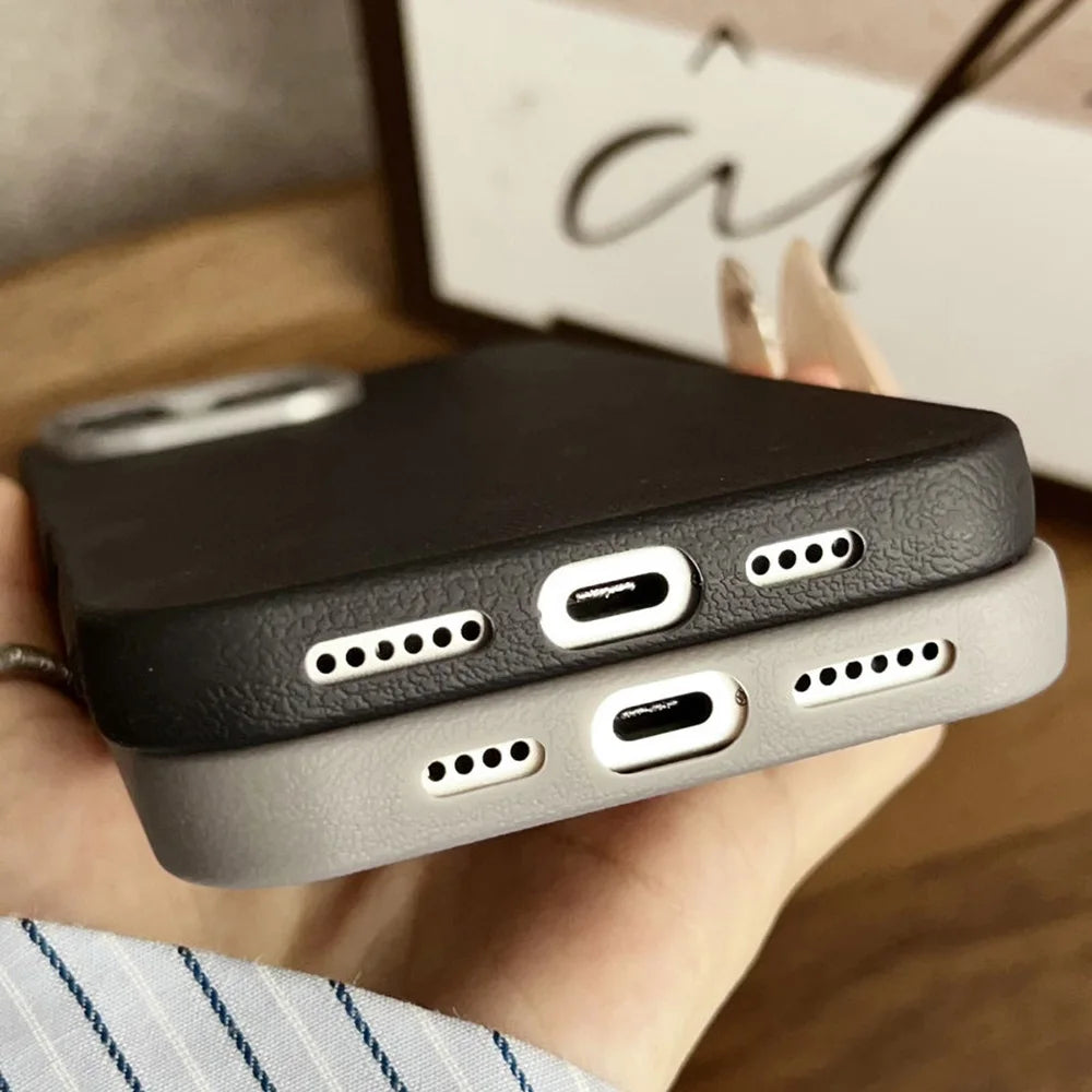 Soft Leather Case For iPhone Cover