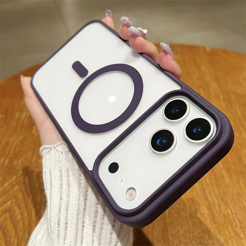 Magsafe Magnetic Transparent Hard Back Cover