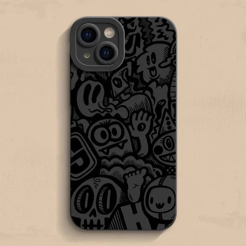 Black Silicone Phone Case